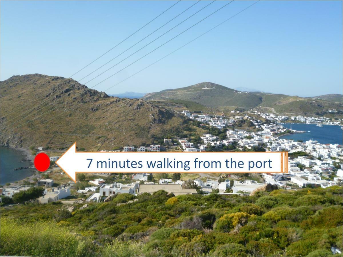 Oklaca Patmos Beach Rooms 斯科拉 外观 照片